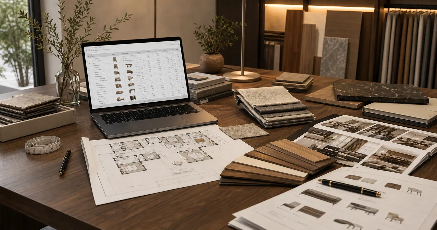 Furniture BOM and material planning desk